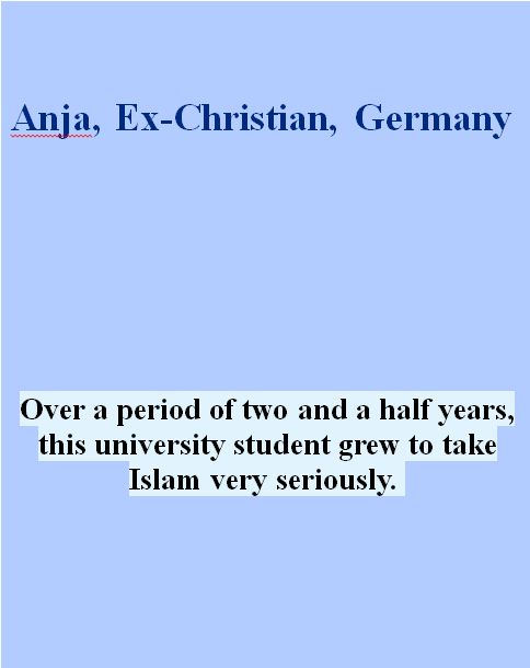 Anja, Ex-Christian, Germany